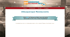 Desktop Screenshot of albuquerque.nmrestaurantweek.com