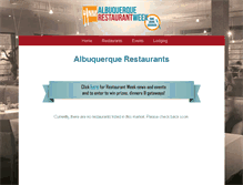 Tablet Screenshot of albuquerque.nmrestaurantweek.com